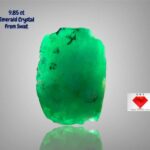 9.85 ct Swat Emerald Crystal (15.01 × 9.91 × 7.85 mm) – Natural Untreated Green Beryl from Pakistan’s Gem Valley