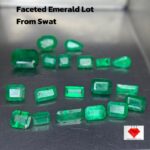 6.65ct Faceted Emerald Lot from Swat – Precision-Cut Green Gems from Pakistan