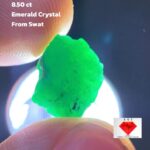 Striking Green Brilliance: 8.50ct Emerald Crystal from Swat Valley