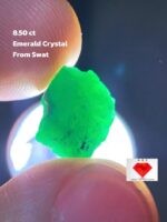 Striking Green Brilliance: 8.50ct Emerald Crystal from Swat Valley