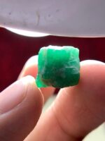 16.87ct Swat Emerald Crystal – Deep Color and Rare Geometry in Natural Form - Image 4