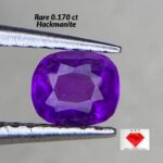 Rare 0.170 ct Hackmanite with Strong Tenebrescent Color Change and Fluorescent from Badakhshan, Afghanistan