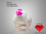 33.28ct Afghan Ruby Specimen – A Rare Natural Crystal from the Mountains of Afghanistan
