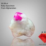 33.28ct Afghan Ruby Specimen – A Rare Natural Crystal from the Mountains of Afghanistan