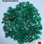 95.34 Carat Swat Emerald Rough Lot – Natural Green Gems (9x9x6mm)