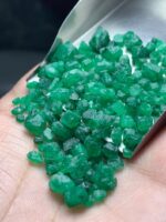 71.95ct Swat Emerald Rough Lot (8x6x6mm): Natural Green Crystals for Cutting, Jewelry, or Collection - Image 4