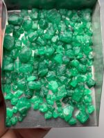 71.95ct Swat Emerald Rough Lot (8x6x6mm): Natural Green Crystals for Cutting, Jewelry, or Collection - Image 6