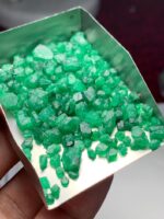 71.95ct Swat Emerald Rough Lot (8x6x6mm): Natural Green Crystals for Cutting, Jewelry, or Collection - Image 7