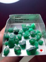 43.95ct Swat Emerald Rough Lot: Untouched Beauty from Pakistan’s Gem Valley
