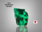1.42ct Swat Emerald Crystal – Natural Untreated Green Gemstone (6.81 x 6.42 x 4.47 mm)