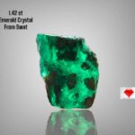 1.42ct Swat Emerald Crystal – Natural Untreated Green Gemstone (6.81 x 6.42 x 4.47 mm)
