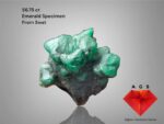 56.75-Carat Emerald Specimen from Swat: A Symmetrical and Substantial Crystal (27.75 × 28.50 × 15.37 mm)