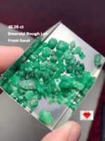 Rough Lot Spotlight: 45.29 ct Swat Emerald Crystal Parcel