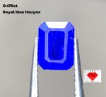 0.470 ct Royal Blue Hauyne: A Rare Gem with Exquisite Color and Cut