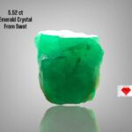 Natural Emerald Prism from Swat – 5.52 Carats of Green Geometry