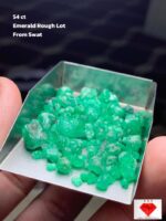 Raw Swat Emerald Rough Lot – 54 Carats of Natural Potential