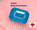 0.241 ct Bluish Green Hauyne: A Rare Gemstone with Mesmerizing Beauty