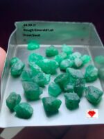 44.30ct Swat Emerald Rough Lot: Raw Elegance from Pakistan’s Premier Source