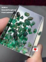 Laghman Emerald Lot: 34.90ct Rough Afghan Gemstone
