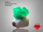 A 23.40-Carat Swat Emerald Specimen — A Natural Crystal With Depth and Presence