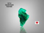4.87ct Swat Emerald Crystal – Natural Untreated Green Gem (16.43 x 10.11 x 5.83 mm)