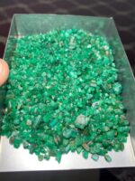 323.65 ct Swat Emerald Rough: Compact Gems with Hidden Potential - Image 5