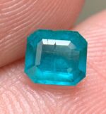 0.374 ct Green Hauyne Gemstone: Rectangular Cut, Rare Afghan Gem - Image 7