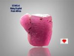 12.965ct African Ruby Crystal  Natural Red Corundum