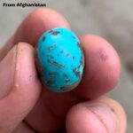 19.80 Carat Afghan Turquoise Cabochon – Vivid Sky-Blue Gemstone