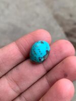 19.80 Carat Afghan Turquoise Cabochon – Vivid Sky-Blue Gemstone - Image 2