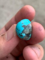 19.80 Carat Afghan Turquoise Cabochon – Vivid Sky-Blue Gemstone - Image 7