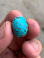 19.80 Carat Afghan Turquoise Cabochon – Vivid Sky-Blue Gemstone - Image 9