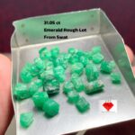31.05ct Swat Emerald Rough Lot: Untouched Crystals with Collector Appeal