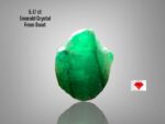 5.17ct Natural Emerald Crystal – Swat Pakistan | Uncut Raw Green Gemstone 11.79×8.70×8.51mm