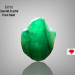 5.17ct Natural Emerald Crystal – Swat Pakistan | Uncut Raw Green Gemstone 11.79×8.70×8.51mm