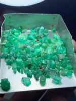 Exploring a 35.65ct Emerald Rough Lot: Swat Region, 8.09 x 6.18 x 6.32mm