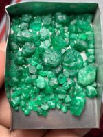 79.10ct Swat Emerald Rough Lot (13x9x6mm): Natural Untreated Crystals from Pakistan’s Emerald Mines - Image 4