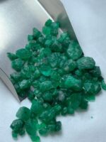 79.10ct Swat Emerald Rough Lot (13x9x6mm): Natural Untreated Crystals from Pakistan’s Emerald Mines - Image 5