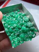 79.10ct Swat Emerald Rough Lot (13x9x6mm): Natural Untreated Crystals from Pakistan’s Emerald Mines - Image 6