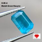 Exploring the Beauty of a 0.48ct Bluish-Green Hauyne: A Rare Gemstone with Mesmerizing Appeal