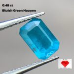 Exploring the Beauty of a 0.48ct Bluish-Green Hauyne: A Rare Gemstone with Mesmerizing Appeal