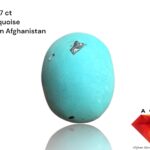 14.57 Carat Afghan Turquoise Gemstone, Vivid Blue Hue