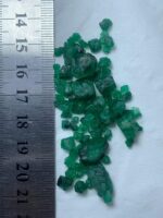 57.30ct Swat Emerald Rough Lot (19x7x6mm): Long Natural Crystals with Deep Green - Image 8
