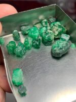 47.40ct Swat Emerald Rough Lot – Natural Untreated Crystals (13x11x6mm Avg) - Image 3