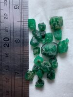 47.40ct Swat Emerald Rough Lot – Natural Untreated Crystals (13x11x6mm Avg) - Image 4