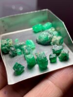 47.40ct Swat Emerald Rough Lot – Natural Untreated Crystals (13x11x6mm Avg) - Image 6