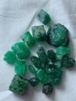47.40ct Swat Emerald Rough Lot – Natural Untreated Crystals (13x11x6mm Avg) - Image 8