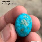 Exquisite Afghan Turquoise: A 25.32 ct Cabochon Gem