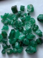 57.25ct Swat Emerald Rough Lot – Rich Green Crystals (10x8x8 mm) from Pakistan - Image 7