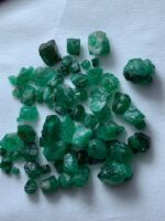 57.25ct Swat Emerald Rough Lot – Rich Green Crystals (10x8x8 mm) from Pakistan - Image 9
